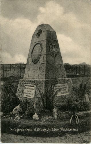 Kriegerdenkmal der 10. bayrischen Infanterie