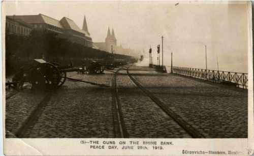 The guns on the Rhine Bank 1919