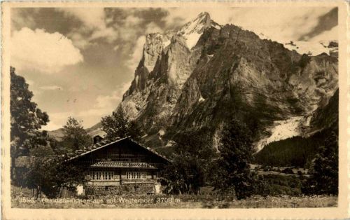 Grindelwaldnerhaus mit Wetterhorn