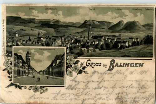 Gruss aus Balingen - Litho