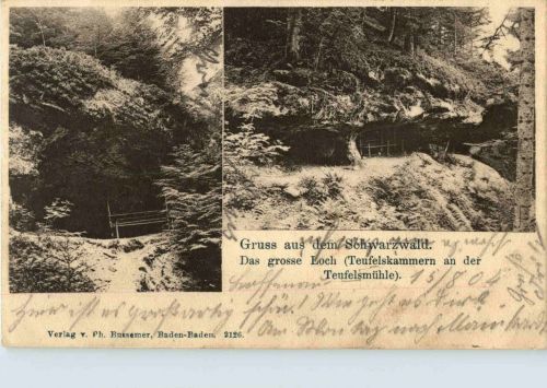 Gruss aus dem Schwarzwald - Das grosse Loch - Teufelskammern an der Teufelsmühle