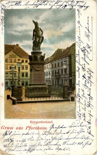 Gruss aus Pforzheim - Kriegerdenkmal