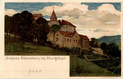 Schloss Eberstein im Murgtal - Litho