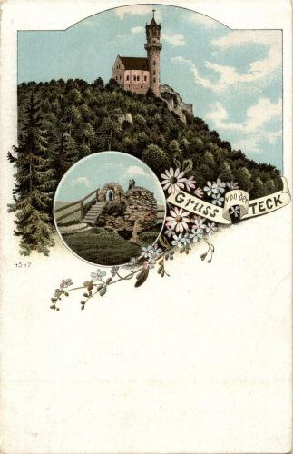 Gruss von der Teck - Litho