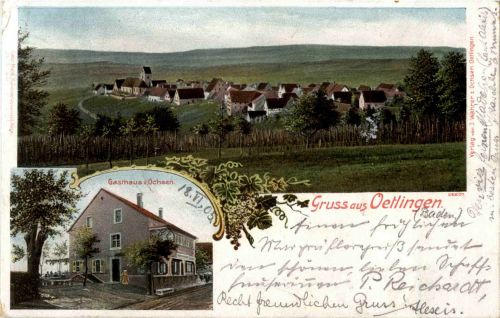 Gruss aus Ötlingen - Gasthaus zum Ochsen
