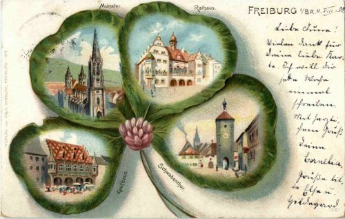 Freiburg - Kleeblatt Litho