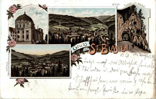 Gruss aus St. Blasien - Litho