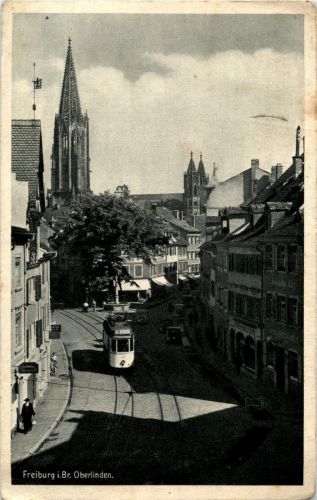 Freiburg - Oberlinden - Strassenbahn