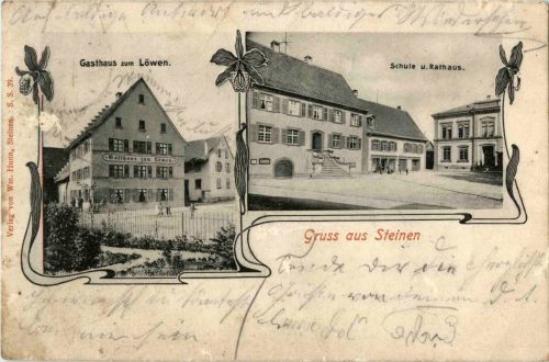 Gruss aus Steinen - Gasthaus zum Löwen