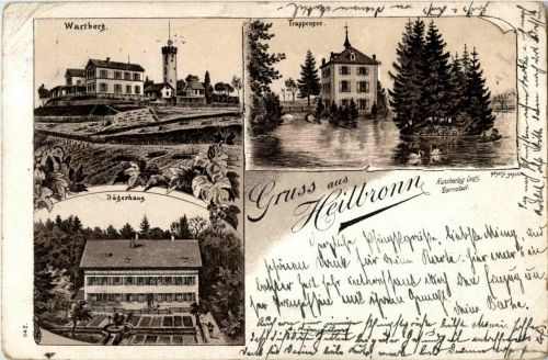 Gruss aus Heilbronn - Litho