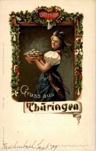 Gruss aus Thüringen - Litho