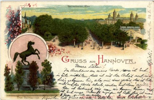 Gruss aus Hannover - Litho