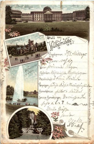 Gruss von der Wilhelmshöhe - Litho