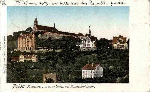 Fulda - Frauenberg und neue Villen
