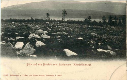 Blick auf den Brocken vom Achtermann