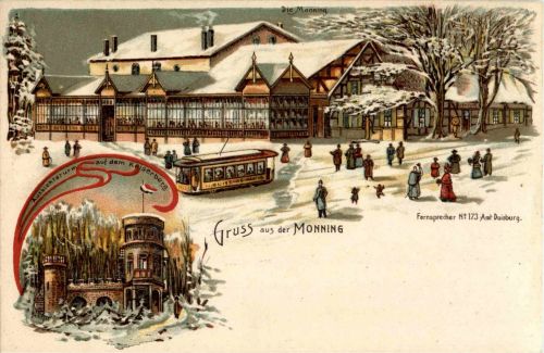 Gruss aus Monning - Litho