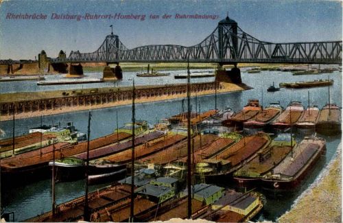 Duisburg Ruhrort Homberg - Rheinbrücke