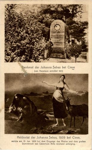 Denkmal der Johanna Sebus bei Cleve