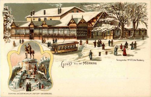 Gruss aus Monning - Litho