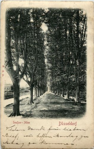 Düsseldorf - Seufzer Allee - Prägekarte