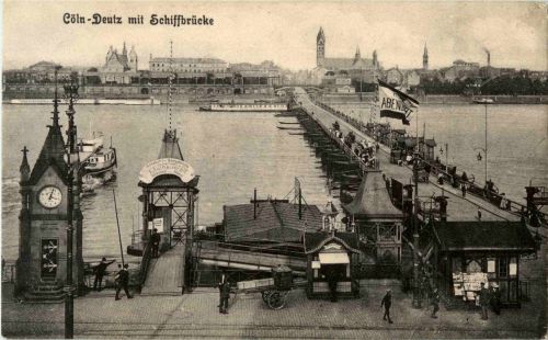 Köln - Deutz - Schiffbrücke
