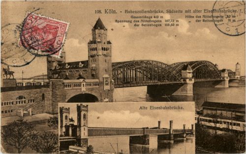 Köln - alte eisenbahnbrücke