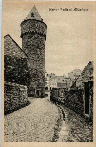 Mayen - Partie mit Mühlenturm