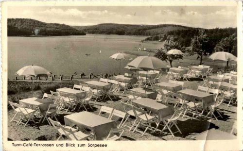 Turm Cafe terassen - Sorpesee