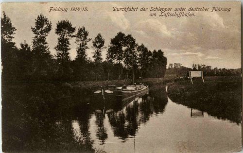 Durchfahrt schlepper am Luftschiffhafen