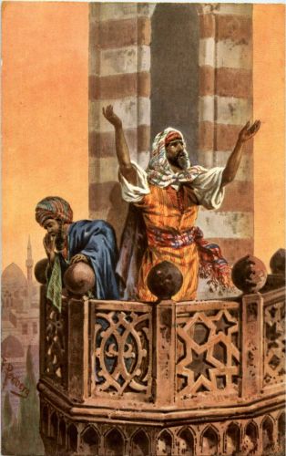 Mueddins calling to prayer