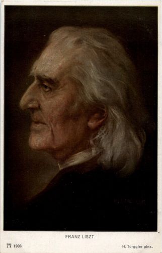 Franz Liszt - Künstlerkarte Torggler