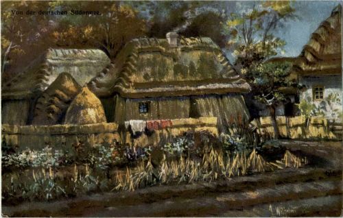 Von der deutschen Südarmee - Galizisches Bauernhaus