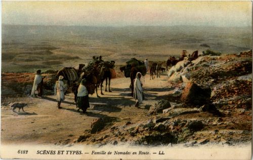 Scenes et Types - Familie de Nomades en Route