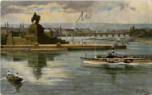 Künstlerkarte H. Hoffmann - Koblenz