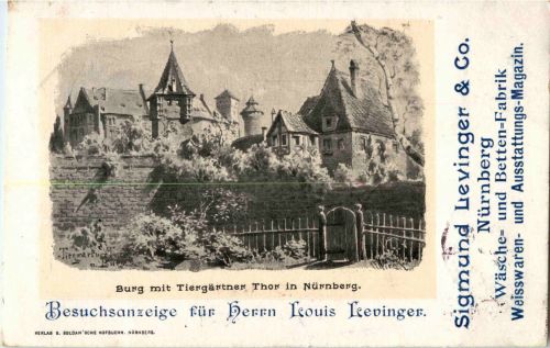 Nürnberg - Tiergärtner thor - Werbekarte