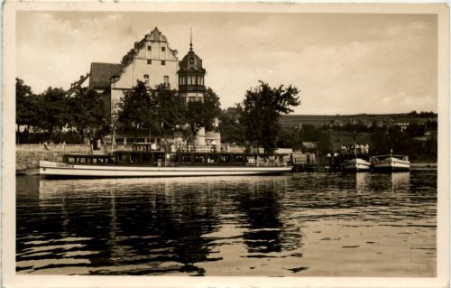 Saalburg Bleiloch-Saaletalsperre-Schiffahrt am HO-Hotel Kranich