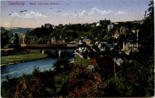 Saalburg - Stadt und alte Brücke