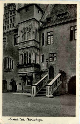 Neustadt-Orla , Rathaustreppe