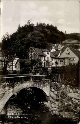 Steinbach-Hallenberg/Thür. - Blick zur Hallenburg
