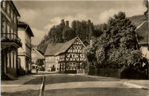 Steinbach-Hallenberg/Thür. - Blick zur Hallenburg