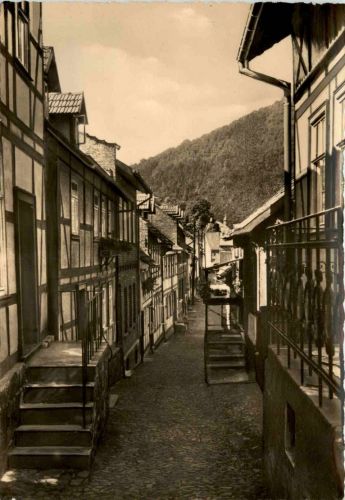 Nordhausen - Luftkurort Ilfeld - Burgstrasse, älteste Strasse des Ortes
