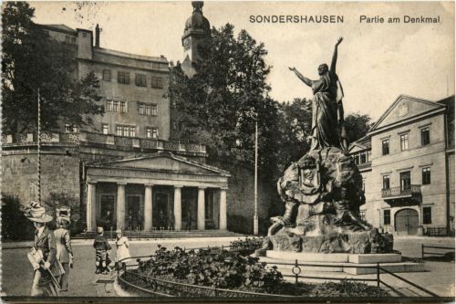 Sondershausen - Partie am Denkmal