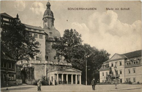 Sondershausen - Markt mit Schloss