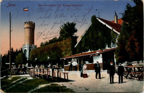 Jena - Das Forsthaus mit Kriegerdenkmal