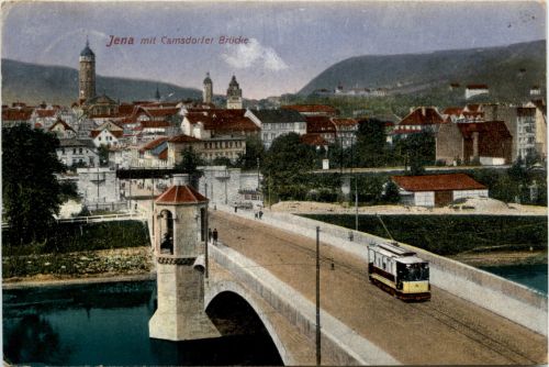 Jena mit Camsdorfer Brücke