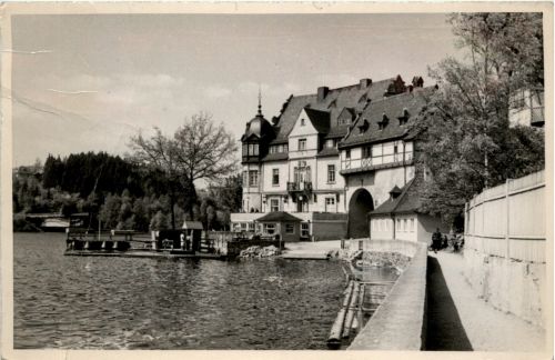 Saalburg/Thür. - Blick von der Promenade