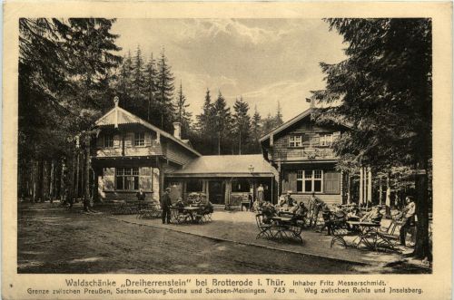 Brotterode/Thür. - Waldschänke Dreiherrenstein