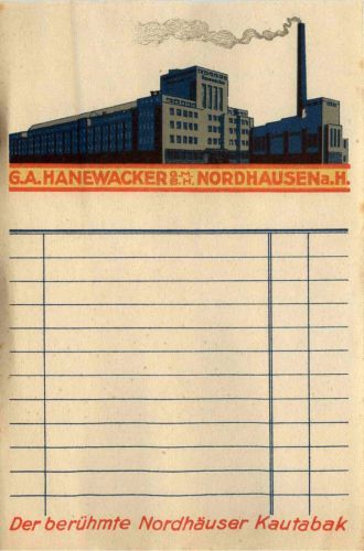 Bad DoberanNordhausen/Thür. - G.A.Hanewacker GMBH - Der berühmte Nordhäuser Kautabak