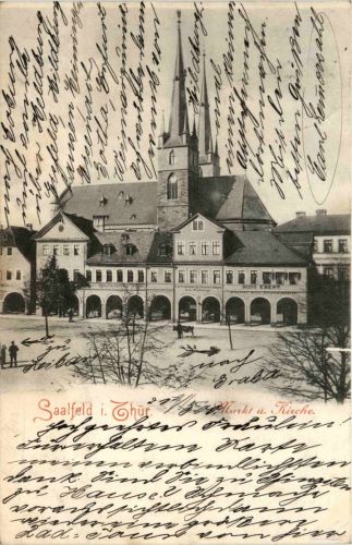 Saalfeld i. Thür. - Markt u. Kirche