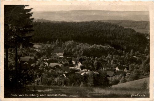 Saalfeld/Saale - Blick vom Kulmberg nach Schloss Kulm